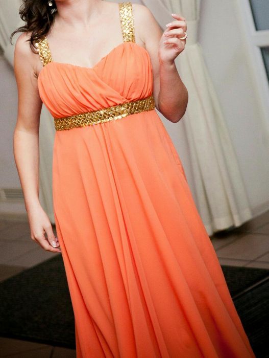 Suknia sukienka długa na wesele np. dla druhny świadkowej, sylwester