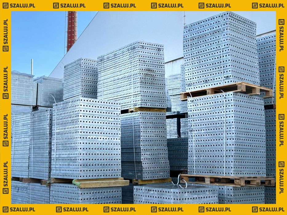 Blaty szalunkowe BAUTEKK stalowy profil ocynk 40kN/m2 sklejka brzozowa