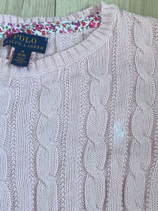 Sweter różowy ralf Lauren