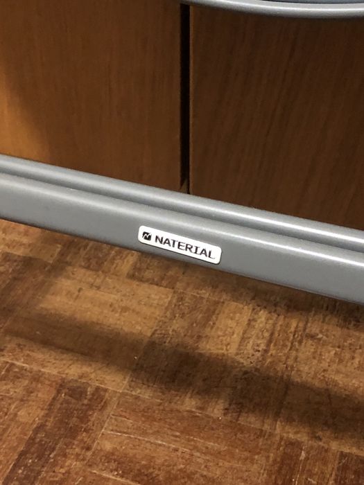 Mesa de metal jardim desdobrável redonda de vidro