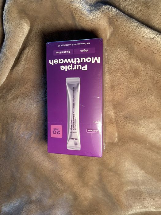 dr.dent fioletowy płyn do płukania ust w saszetkach fresh mint 20 szt