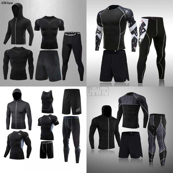 Компресійні костюми,комплекти 3в1,4в1,5в1,7в1 (рашгард,лосіни,шорти)