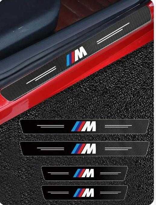 Soleiras portas BMW M PERFORMANCE | efeito carbono ou aço | NOVAS
