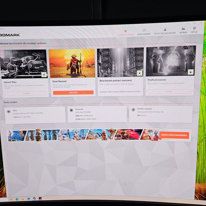 Komputer gamingowy i9-9900K RTX-2060, 32GB RAM, 2TBHDD 1TBSSD