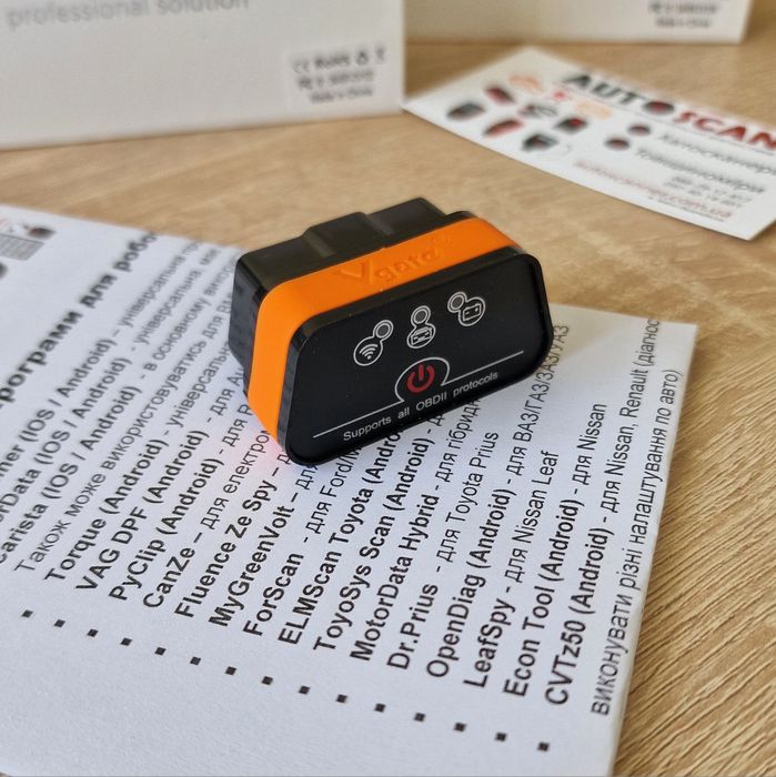 Vgate iCar2 WIFI для IOS/Android. Діагностичний автосканер OBD2