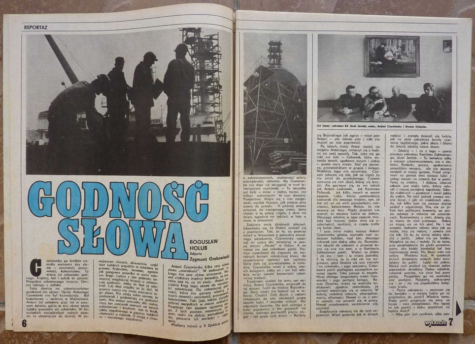 WYBRZEŻE tygodnik nr 17/1986 - plakat - zespół SAXON