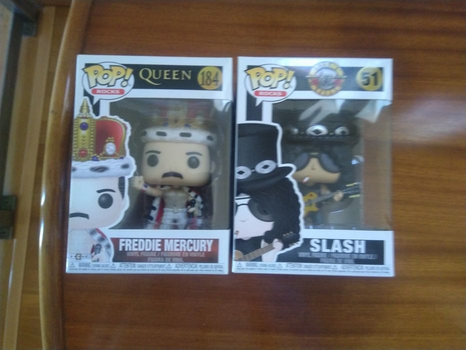 Pop rocks Queen Freddie Mercury e guns and roses Slash roses