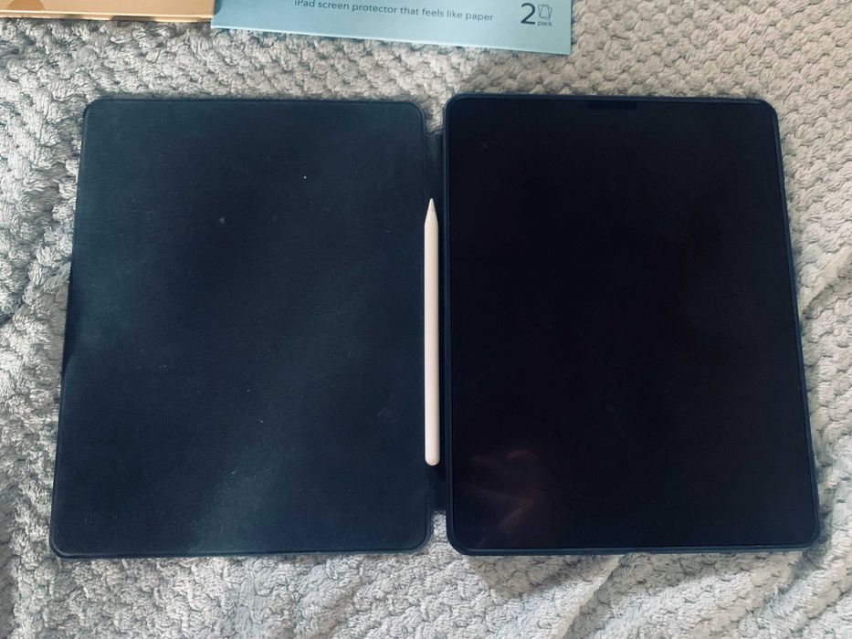 iPad Pro 12,9" (4 gen) 128GB + Apple Pencil, etui, 2x szkła - stan idealny