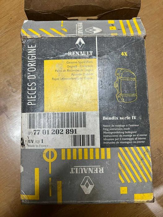 Pastilhas de Travões Renault/Citröen/Peugeot