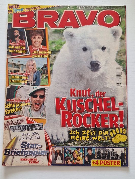 Bravo w j. niem. z 18.04.2007, 4 plakaty: Ciara, Linkin Park, Drake B.