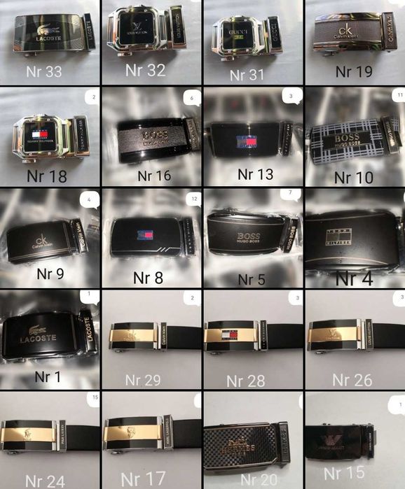 Męski pasek do spodni Pasek plus klamra