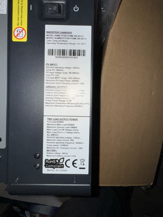 Falownik do Solarów 6500 W