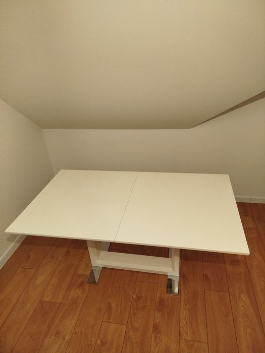 Stół rozkładany biały lakierowany 90x160 max 220
