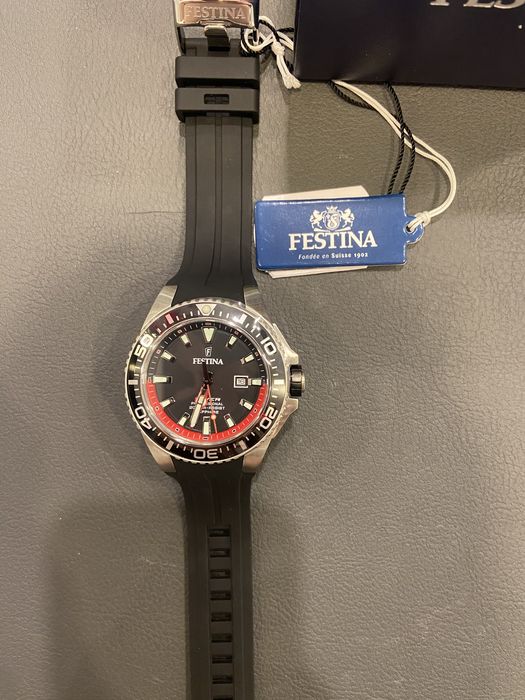 Męski zegarek Festina ze szkłem szafirowym