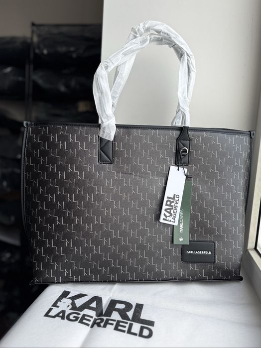 Сумка шопер Karl Lagerfeld Монограмна Карл Лагерфельд
