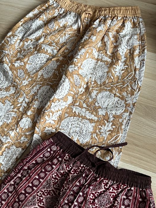 Spodnie bawe kniane damskie boho  Made in India r. M