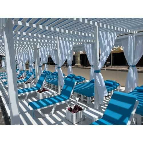 Матрас для шезлонга, синий