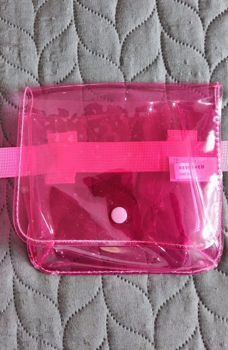 Torebka Nerka różowa transparentna