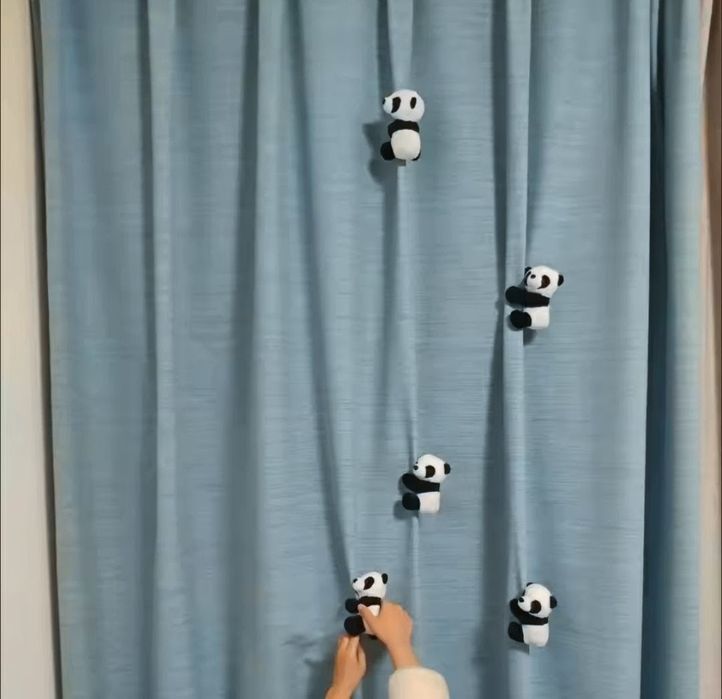 Мила плюшева панда-зажим