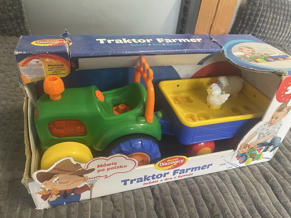 Zabawka dziecięca traktor farmer jeździ gra rymuje 12 m+ traktorek dla dziecka