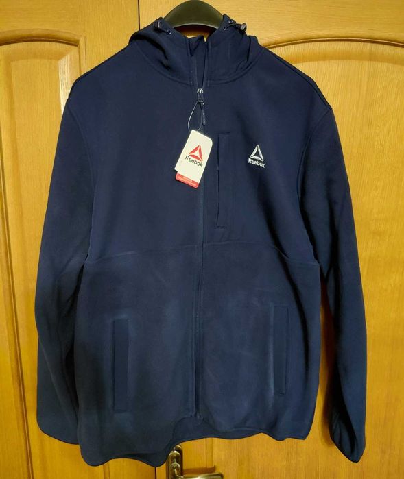 Сезонна знижка! Чоловіча куртка Re_ebok Polarfleece Softshell. Оригінал. З США. Нова. Роз XL  Синя