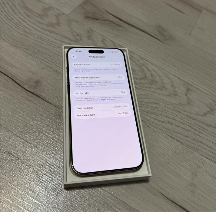 iPhone 16 Pro Max 256GB Złoty - 95% kondycja- gwarancja