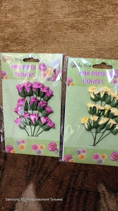 Цветы бумажные для декора