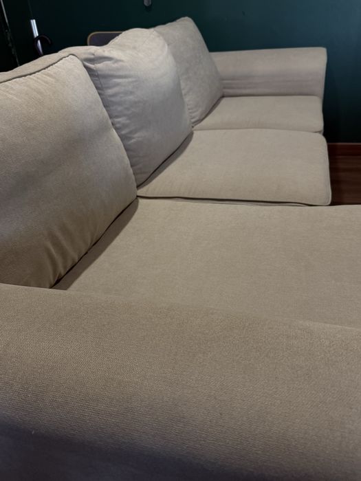 Sofa-cama com chaise long reversível