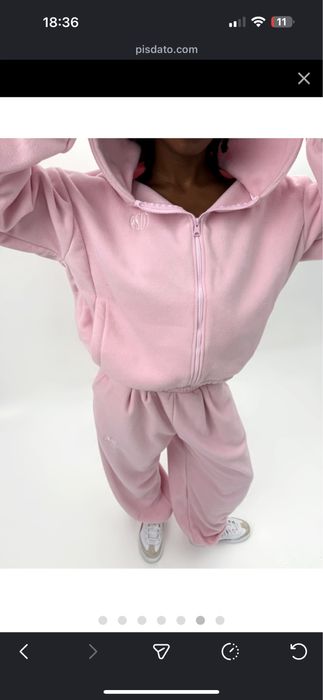 Костюм флісовий українського бренду Pisdato теплий рожевий