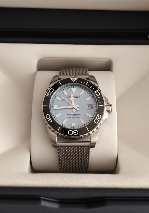 Relógio Longines Hydroconquest 39mm L37794996 NOVO