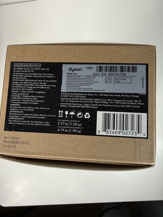 Aeroprostownica DYSON Airstrait HT01 (niebieska)