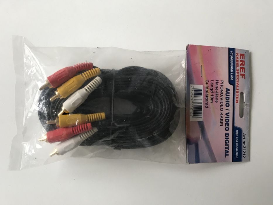 Przyłącze / kabel cinch 3x RCA 10m