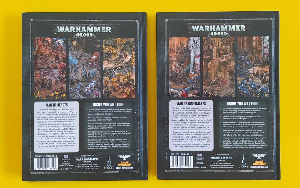 Warhammer Codex e Battletome