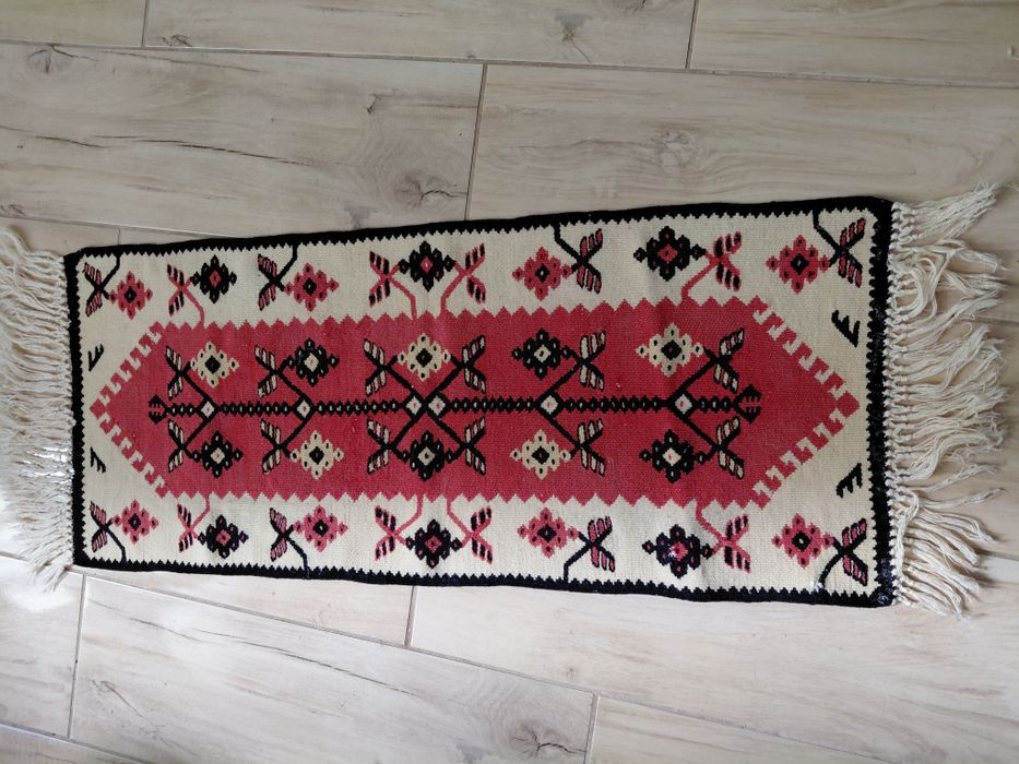 Bieżnik makatka wełna PRL