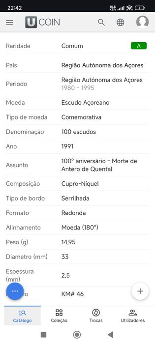 Cem Escudos Antero De Quental