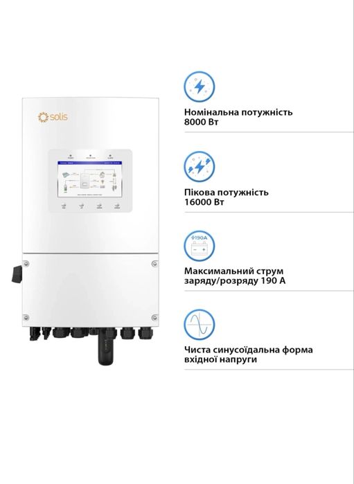 Автономне живлення інвертор solis s6