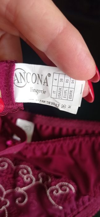 Набір ажурної червоної білизни