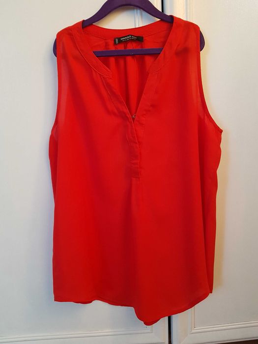 Czerwona bluzka Mango S