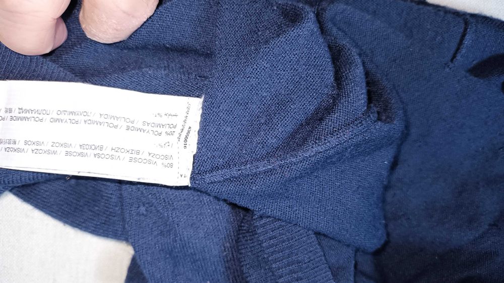 Casaco azul escuro da Mango