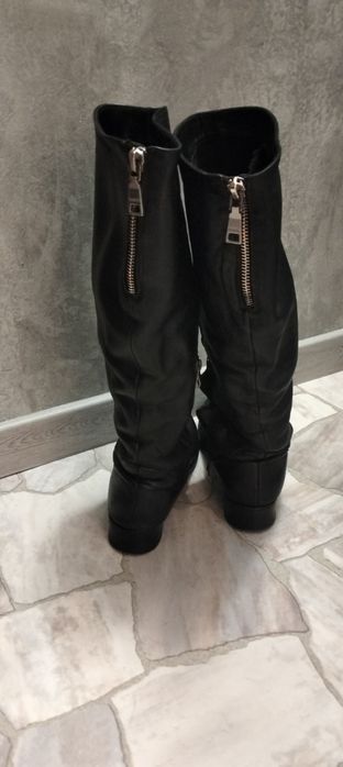 Шкіряні чоботи сапоги