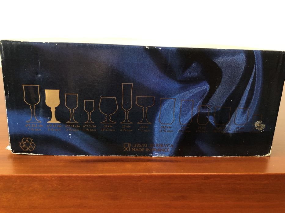 Serviço completo de copos de Cristal Longchamp da Cristal d’Arques