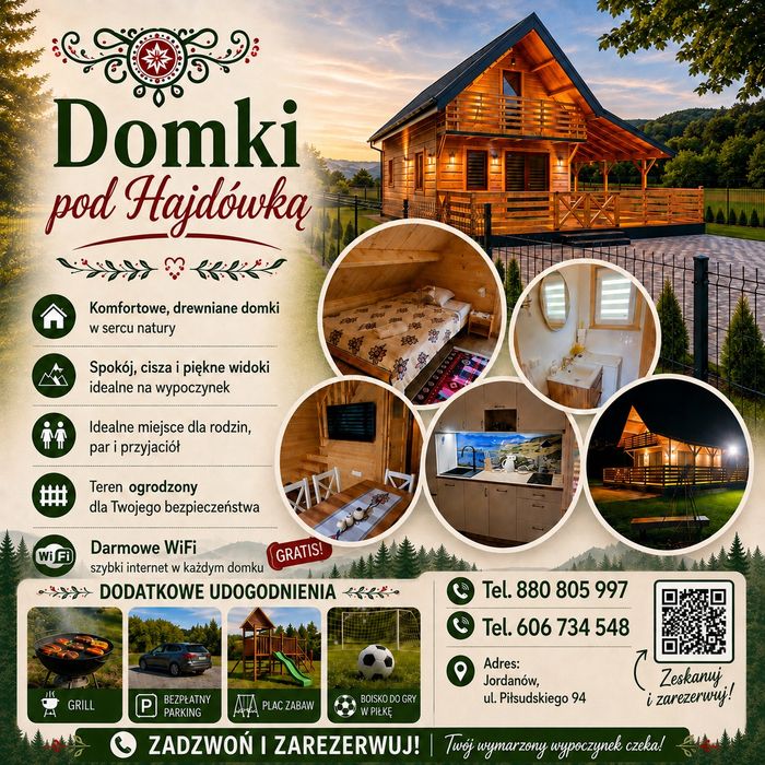 Góralskie Domki pod Hajdówką !Pomiędzy Krakowem a Zakopanem!!!