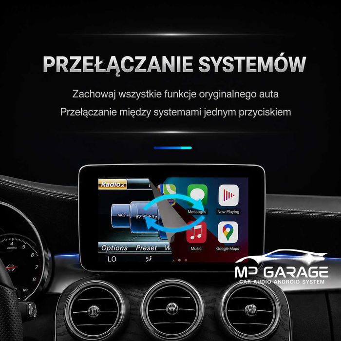 Mercedes NTG  Apple CarPlay Android Auto Moduł Bezprzewodowy Montaż PL