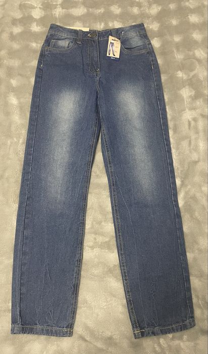 Spodnie jeansowe dziewczęce Mom Fit 152 cm, 11-12 lat.
