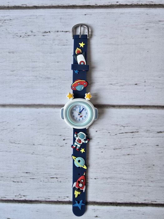 Zegarek chłopięcy na rękę kosmos rakieta dla chłopca nowy prezent