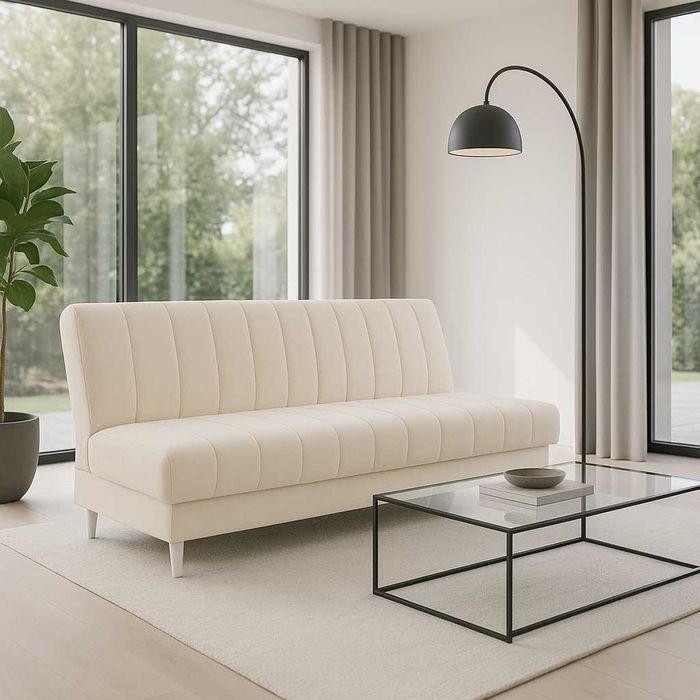 Nowoczesna sofa wersalka rozkładana do mieszkania na sprężynach