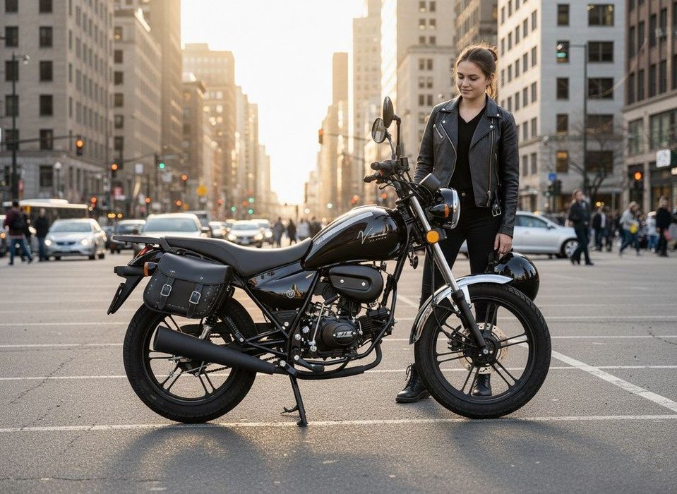 Romet SOFT Romet Sotf 50cc Chopper + sakwy na kat AM/ Dow.os. Dostawa pod dom