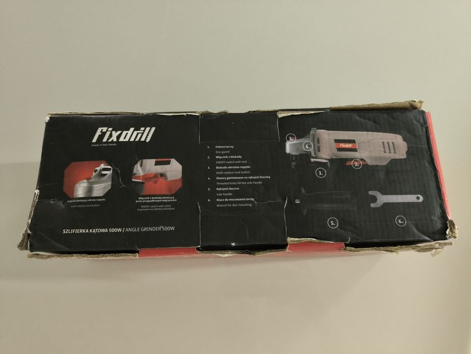Szlifierka kątowa FIXDRILL tzw. Bosch kątówka
