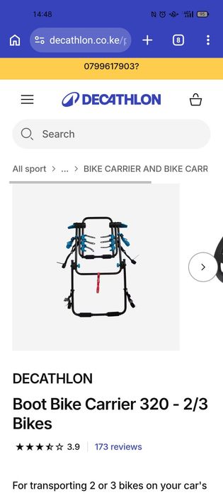 BTWIN Bike Carrier 320