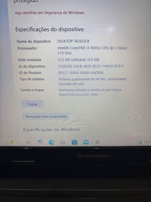 Portátil Lenovo G40-70 80GA